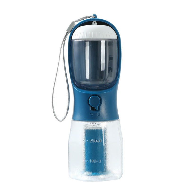 HydraPaw™ 3 in 1 dog travel water bottle for walks Ink blue