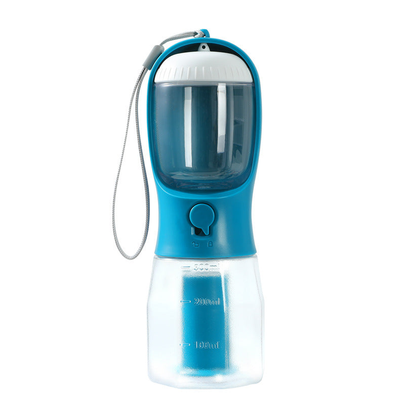 HydraPaw™ 3 in 1 dog travel water bottle for walks indigo