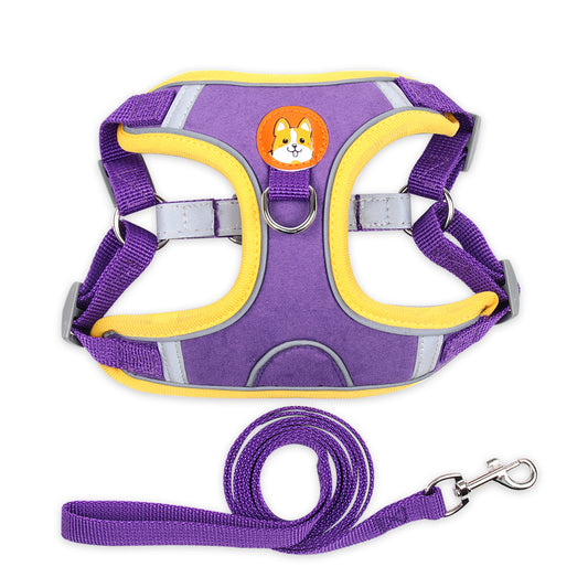 SnugStride™ No-pull dog harness adjustable and comfortable purple